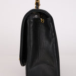 Chanel Medium Diana Black Lambskin 24K GP