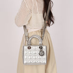 Dior Small My ABC Lady Silver Calfskin 2017