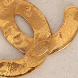Chanel CC Woven Brooch 1989 24K GP