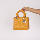 Dior Patent Cannage Small Lady Bag
