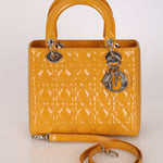 Dior Patent Cannage Small Lady Bag