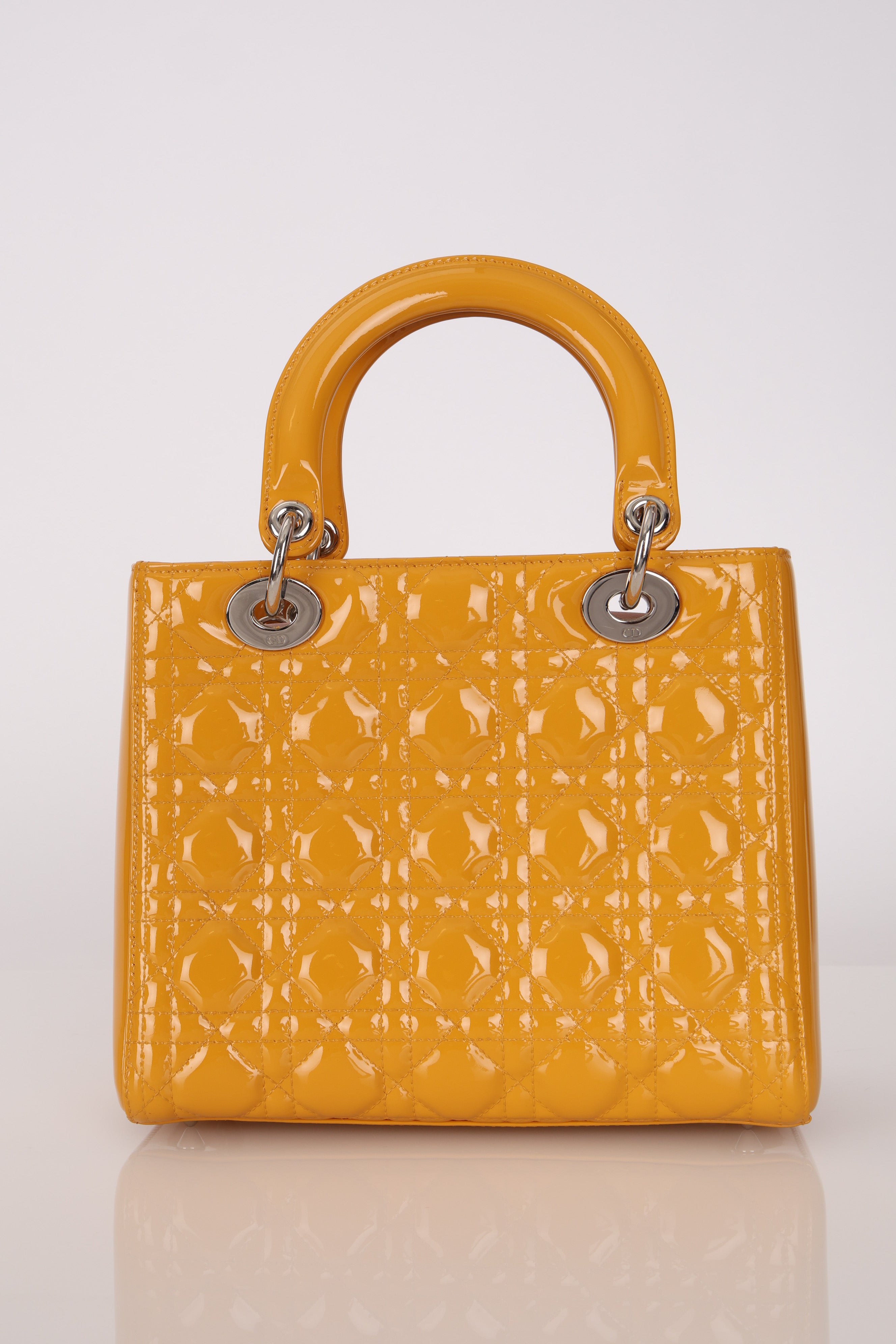 Dior Patent Cannage Small Lady Bag