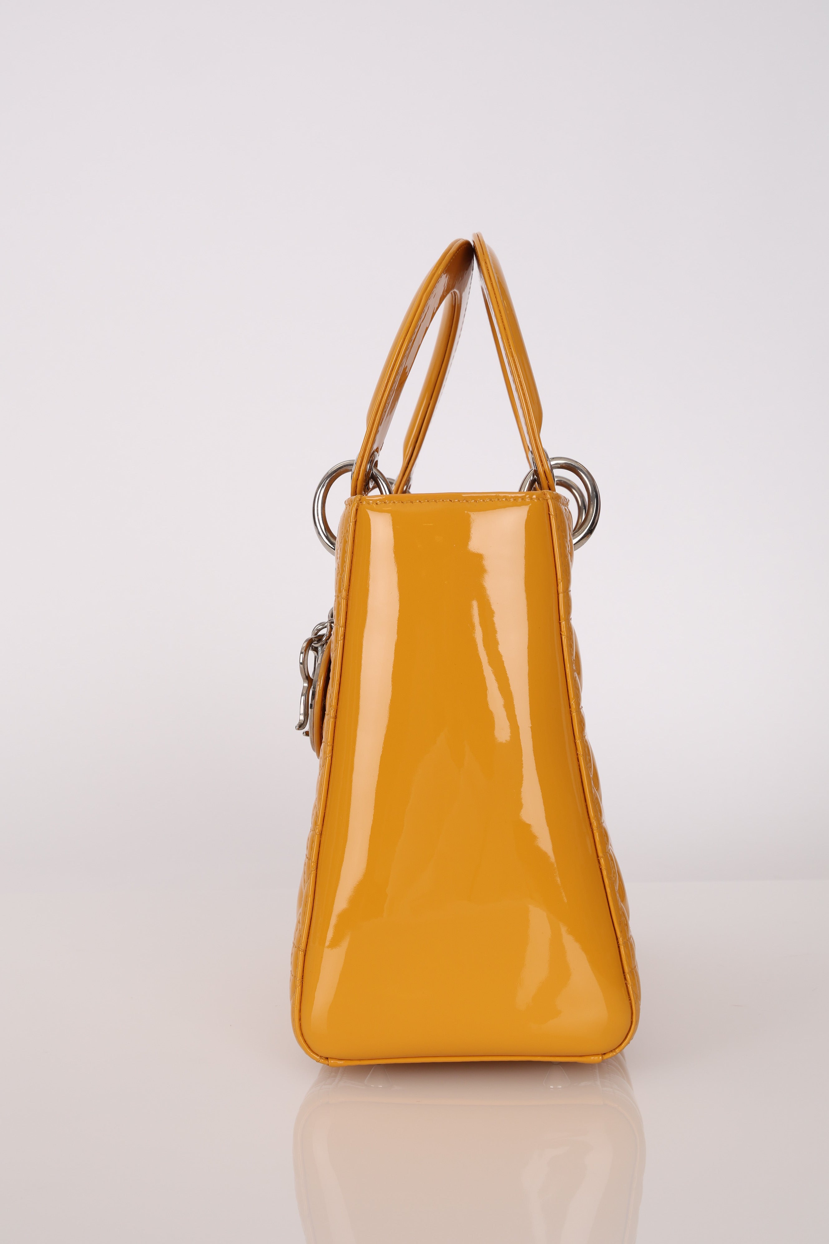 Dior Patent Cannage Small Lady Bag