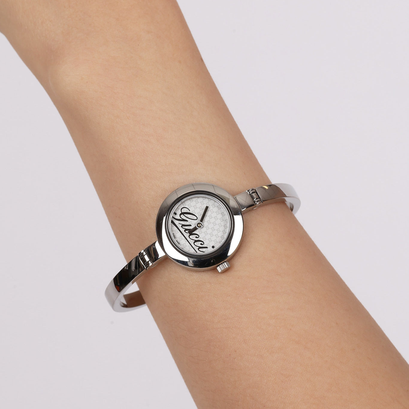 Gucci Silver Bezel Watch