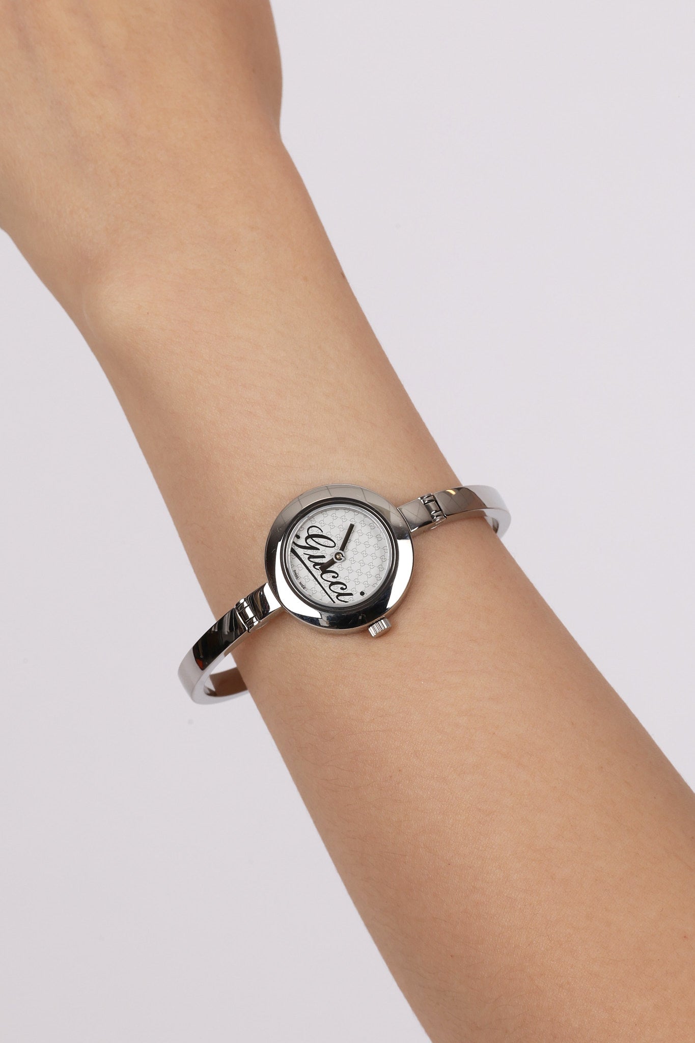 Gucci Silver Bezel Watch
