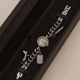 Gucci G Silver Bezel Charms Watch 24mm