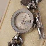 Gucci G Silver Bezel Charms Watch 24mm