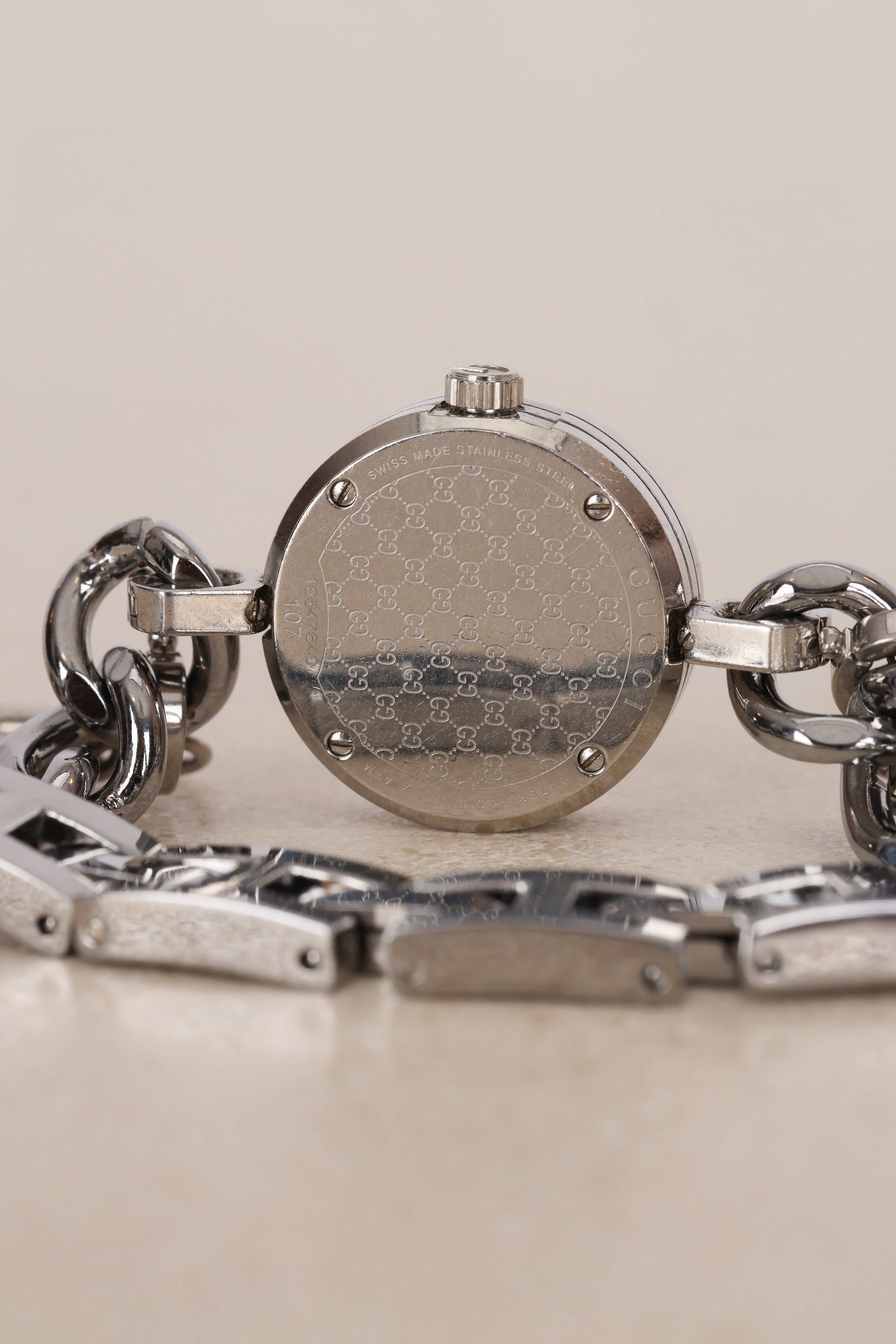 Gucci G Silver Bezel Charms Watch 24mm