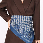 Louis Vuitton Paisley Blue Bandana Scarf
