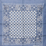 Louis Vuitton Paisley Blue Bandana Scarf