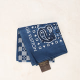 Louis Vuitton Paisley Blue Bandana Scarf