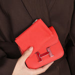 Hermès Constance Slim Wallet Rouge De Coeur Epsom 2021 PHW