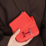 Hermès Constance Slim Wallet Rouge De Coeur Epsom 2021 PHW