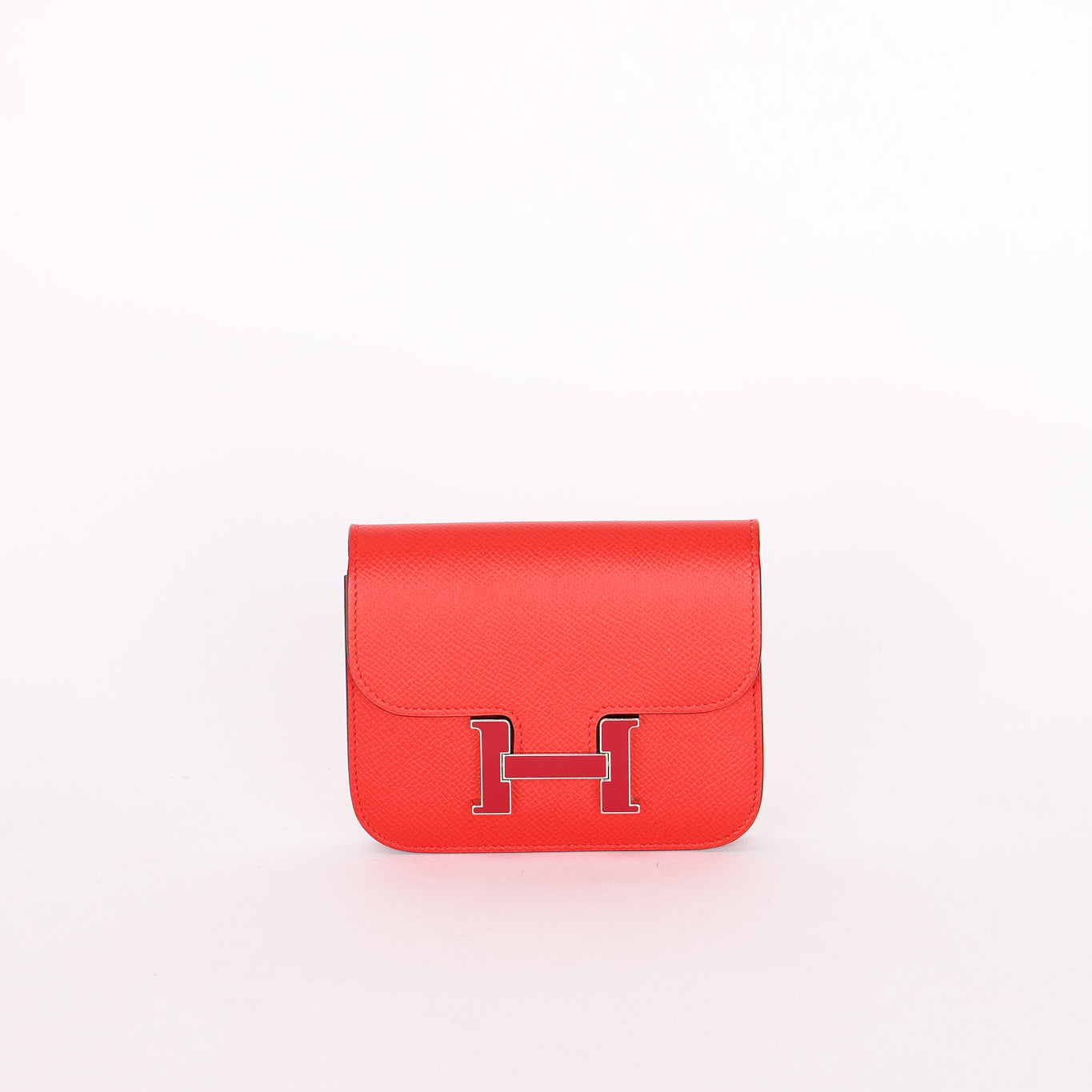 Hermès Constance Slim Wallet Rouge De Coeur Epsom 2021 PHW