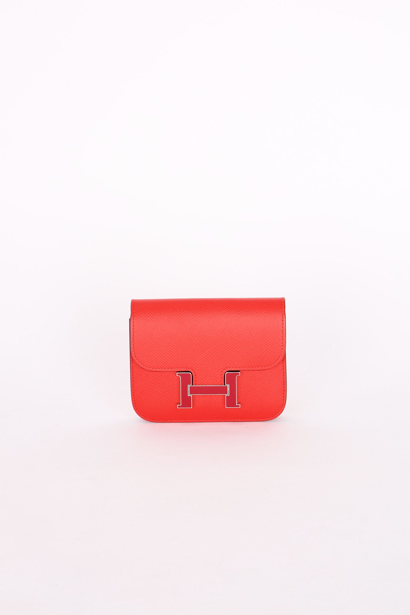 Hermès Constance Slim Wallet Rouge De Coeur Epsom 2021 PHW