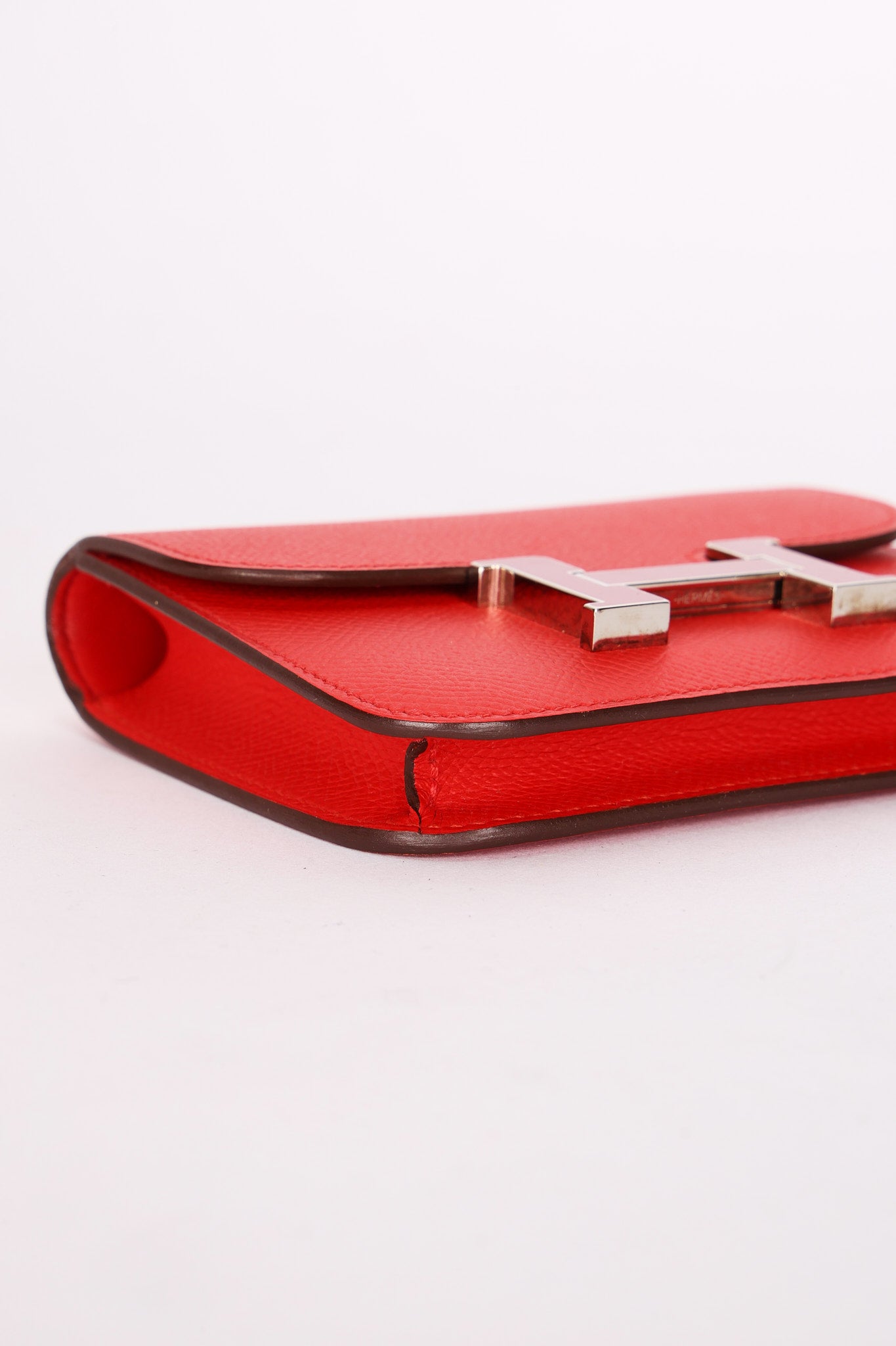 Hermès Constance Slim Wallet Rouge De Coeur Epsom 2021 PHW