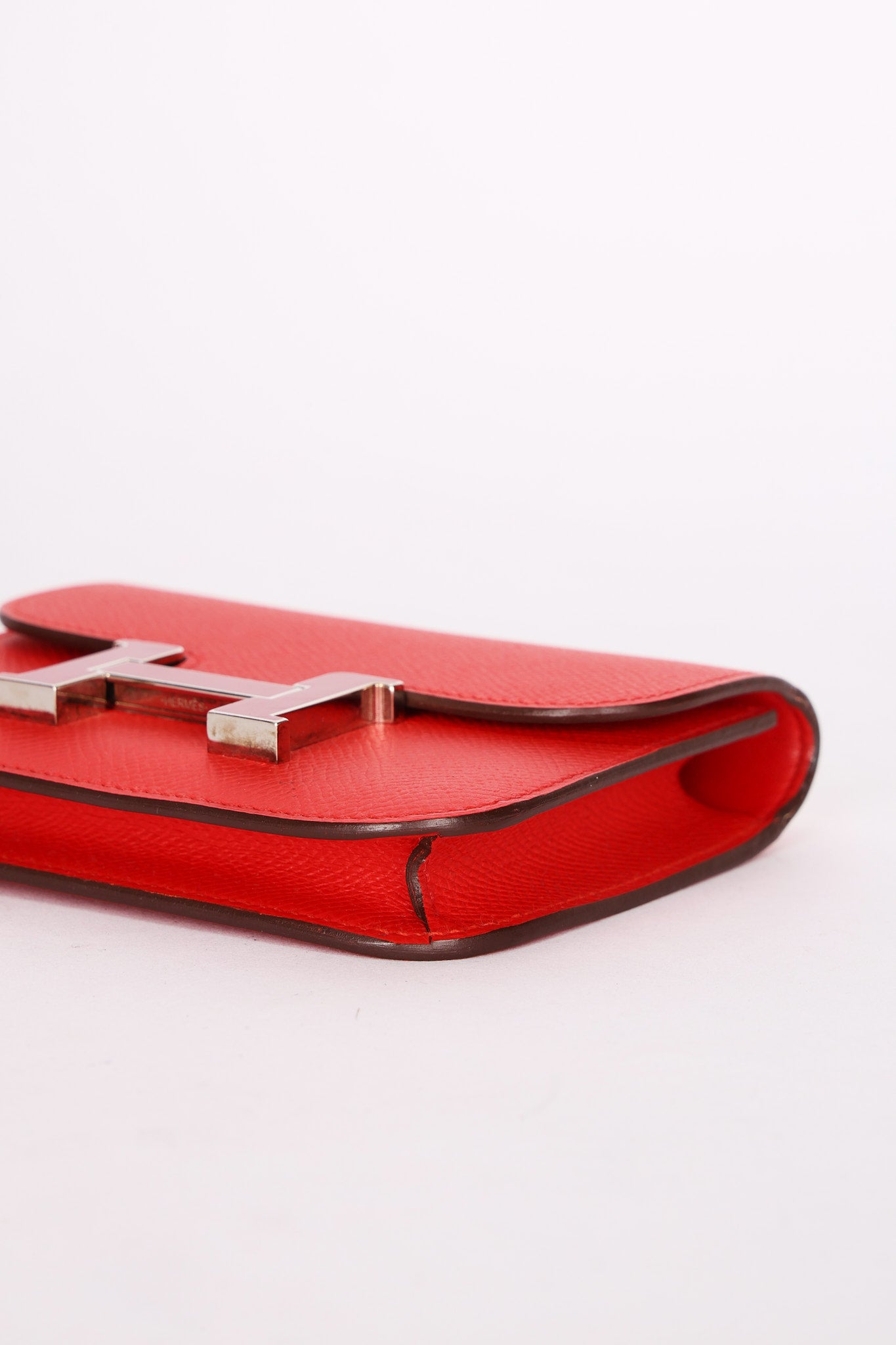 Hermès Constance Slim Wallet Rouge De Coeur Epsom 2021 PHW