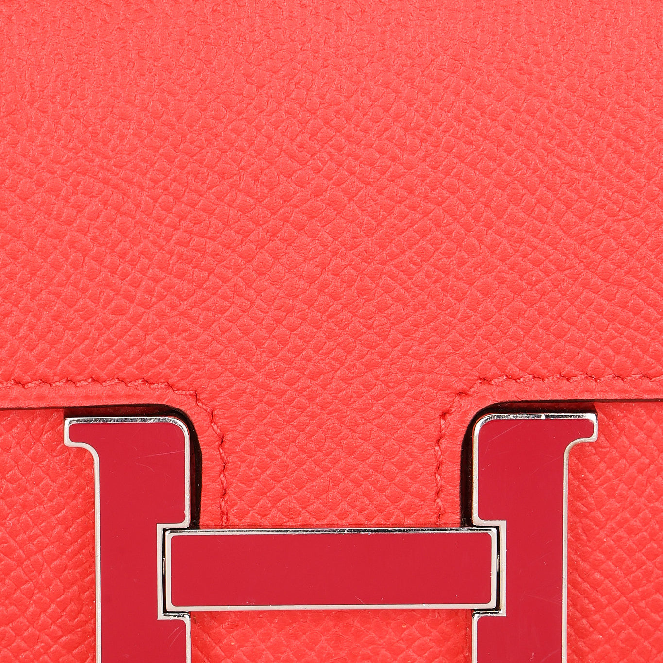 Hermès Constance Slim Wallet Rouge De Coeur Epsom 2021 PHW