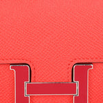 Hermès Constance Slim Wallet Rouge De Coeur Epsom 2021 PHW