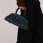 Christian Dior My Dior Frame Bowling Bag Dark Teal 2006