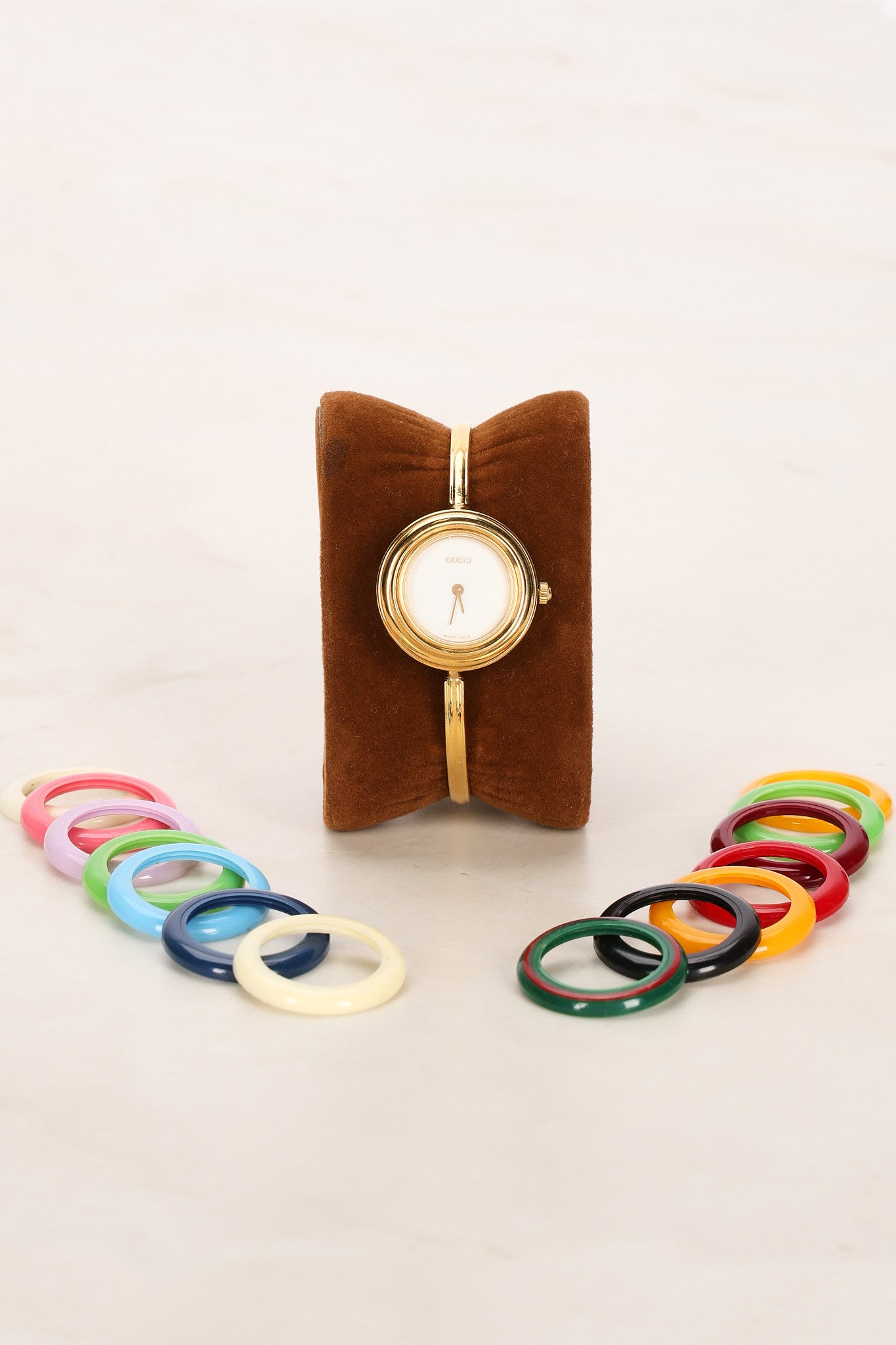 Gucci Gold Change Bezel Watch