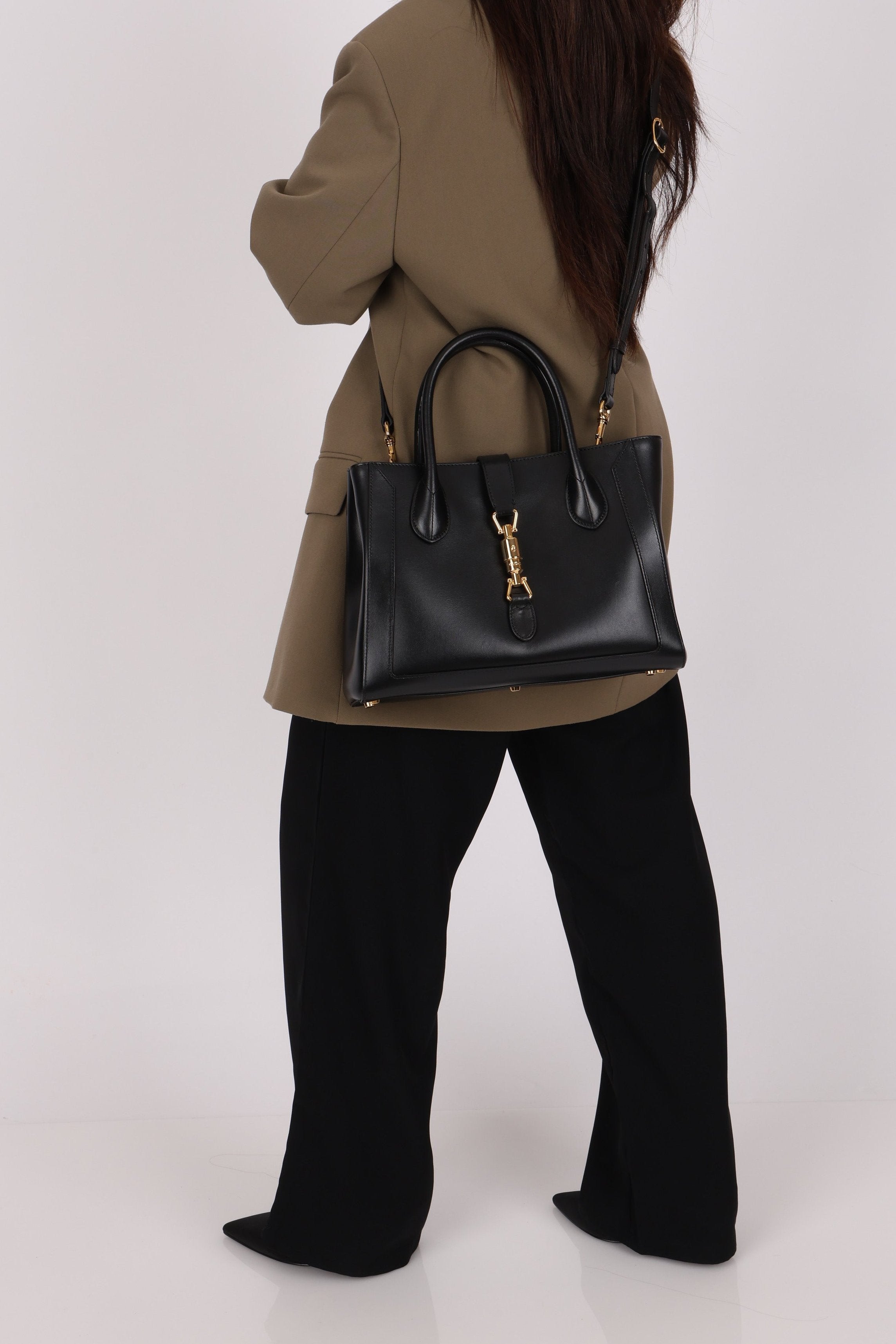 Gucci Medium Jackie Tote Boxcalf 1961 (DONE)