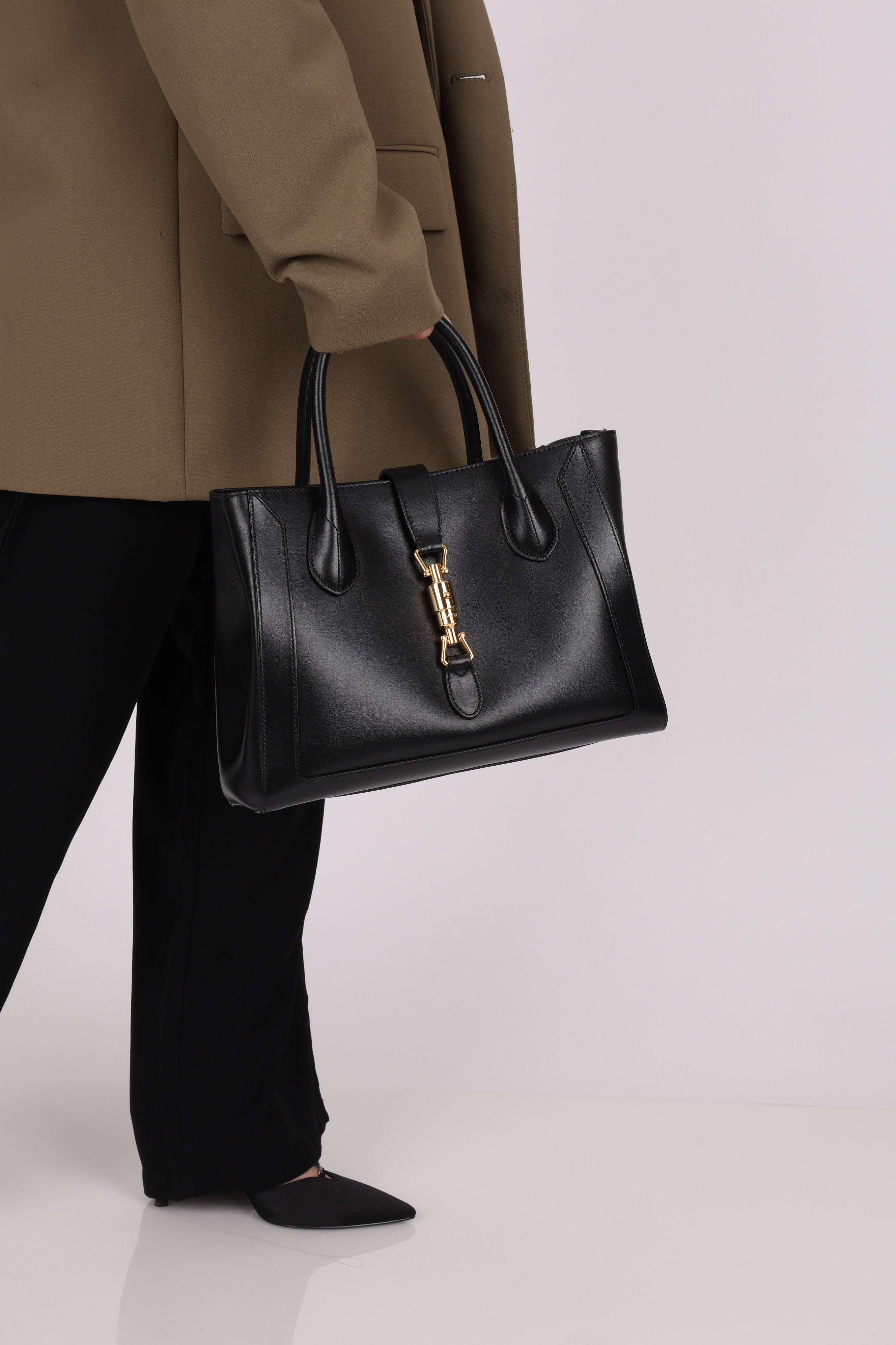 Gucci Medium Jackie Tote Boxcalf 1961 (DONE)