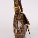 Fendi Zucchino Coated Canvas Baguette Bag