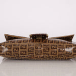 Fendi Zucchino Coated Canvas Baguette Bag