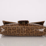 Fendi Zucchino Coated Canvas Baguette Bag