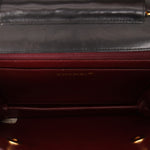 Chanel Double Turnlock Top Handle Bag Black Lambskin 24K GP