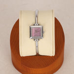 Gucci 1900L Square Stainless Steel Pink Mother of Pearl Face Watch 19mm