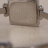 Gucci 1900L Square Stainless Steel Pink Mother of Pearl Face Watch 19mm