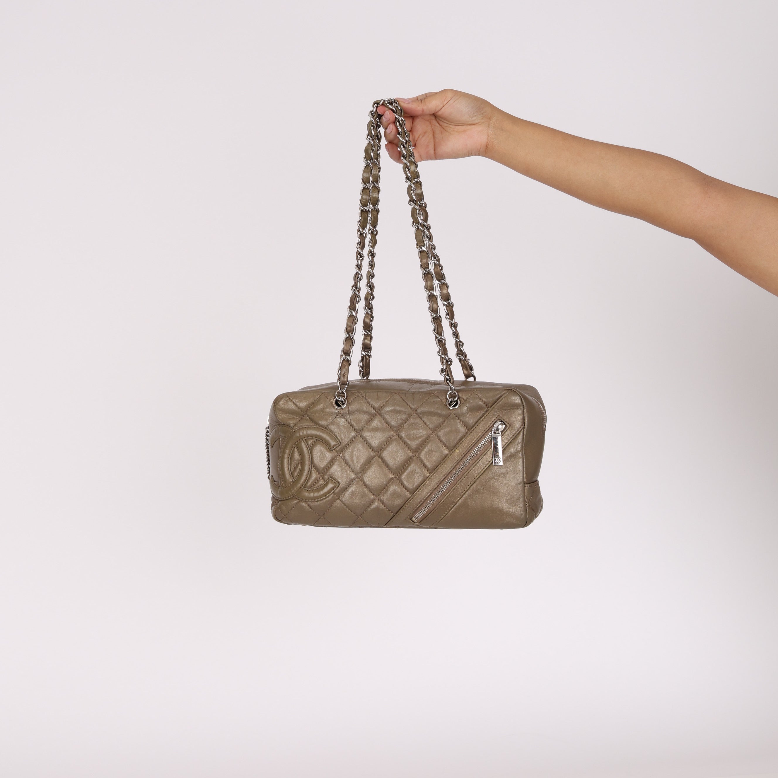 Chanel Cotton Club Bowler Bag SHW