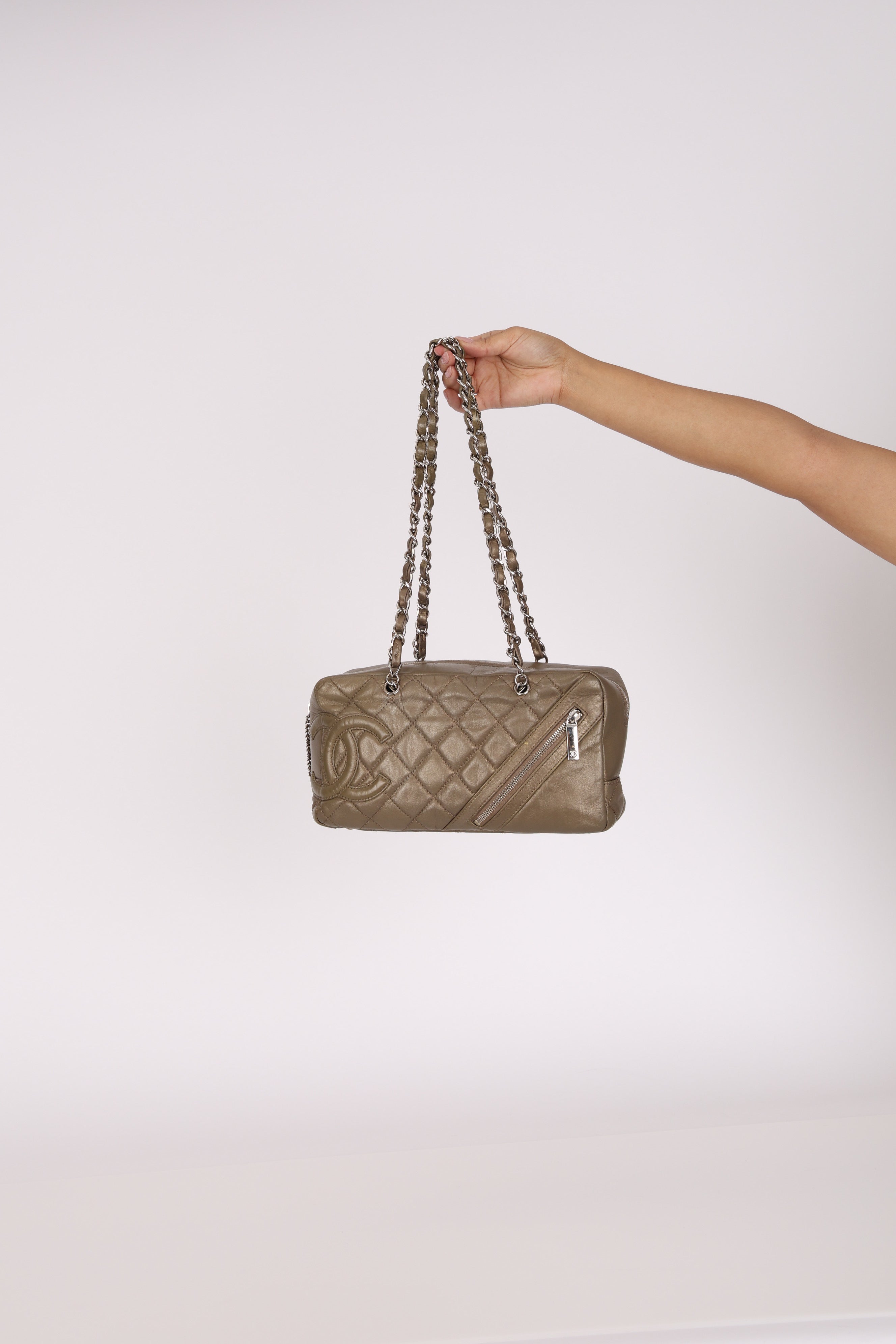 Chanel Cotton Club Bowler Bag SHW