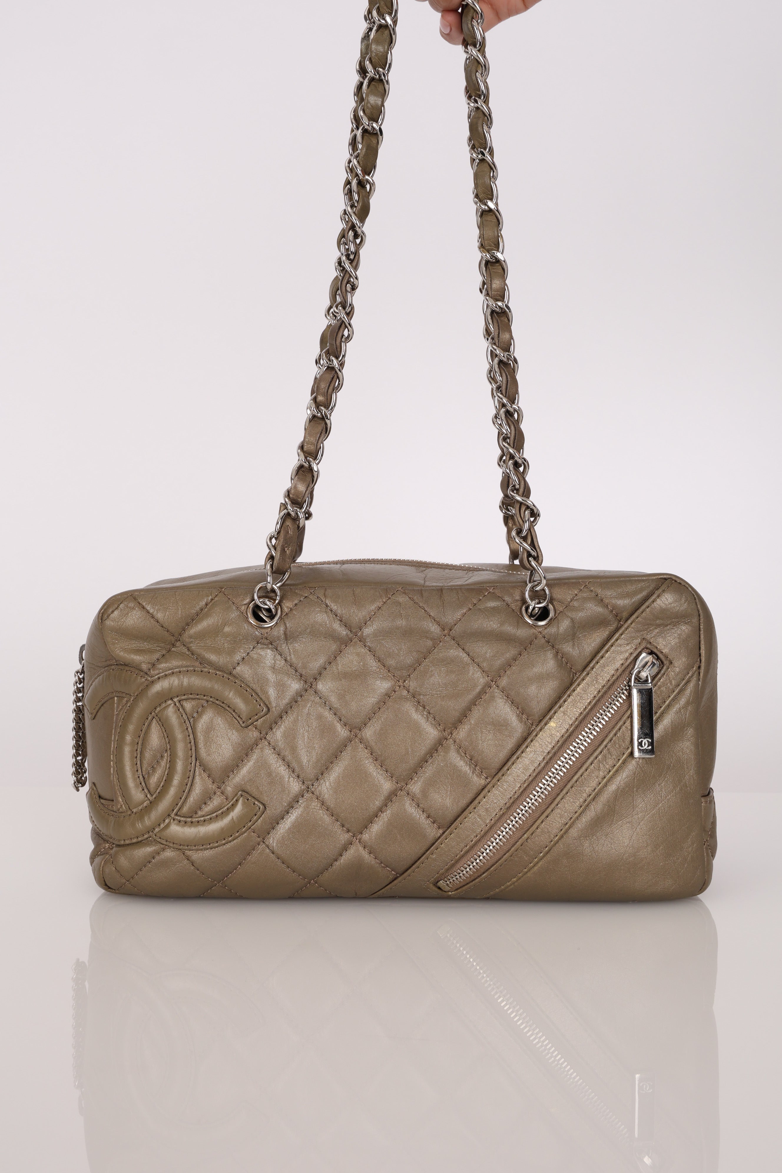 Chanel Cotton Club Bowler Bag SHW