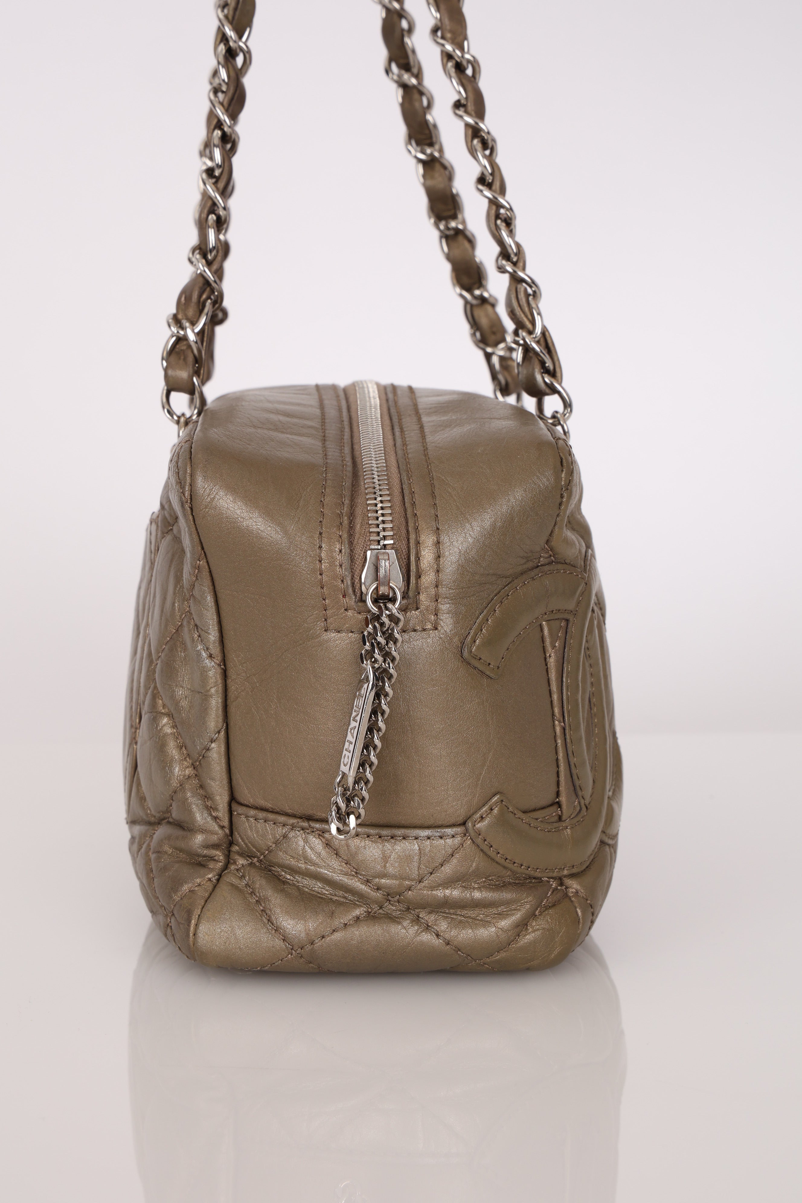 Chanel Cotton Club Bowler Bag SHW