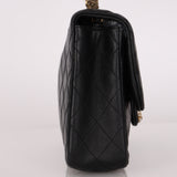 Chanel Westminster Pearl Chain Single Flap Black Lambskin MMHW