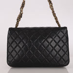 Chanel Westminster Pearl Chain Single Flap Black Lambskin MMHW