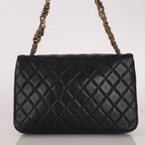 Chanel Westminster Pearl Chain Single Flap Black Lambskin MMHW