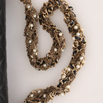 Chanel Westminster Pearl Chain Single Flap Black Lambskin MMHW