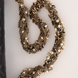 Chanel Westminster Pearl Chain Single Flap Black Lambskin MMHW