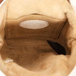 Fendi Fur Kisslock Frame Bag Creme