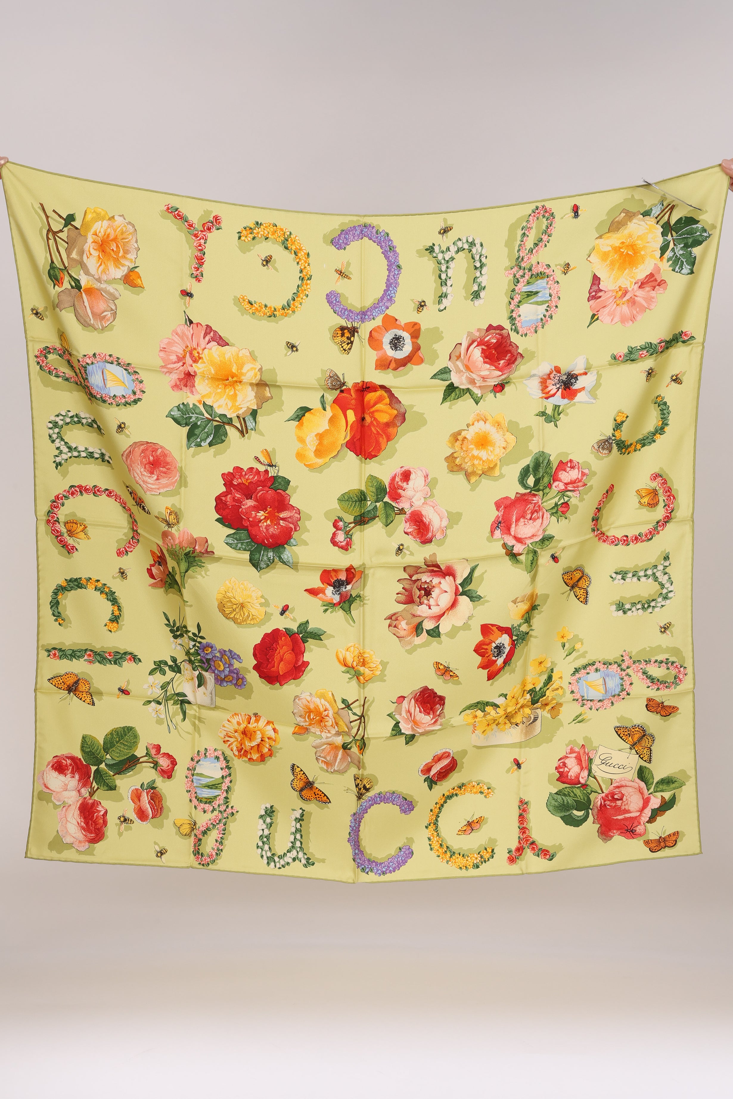 Gucci Floral Scarf