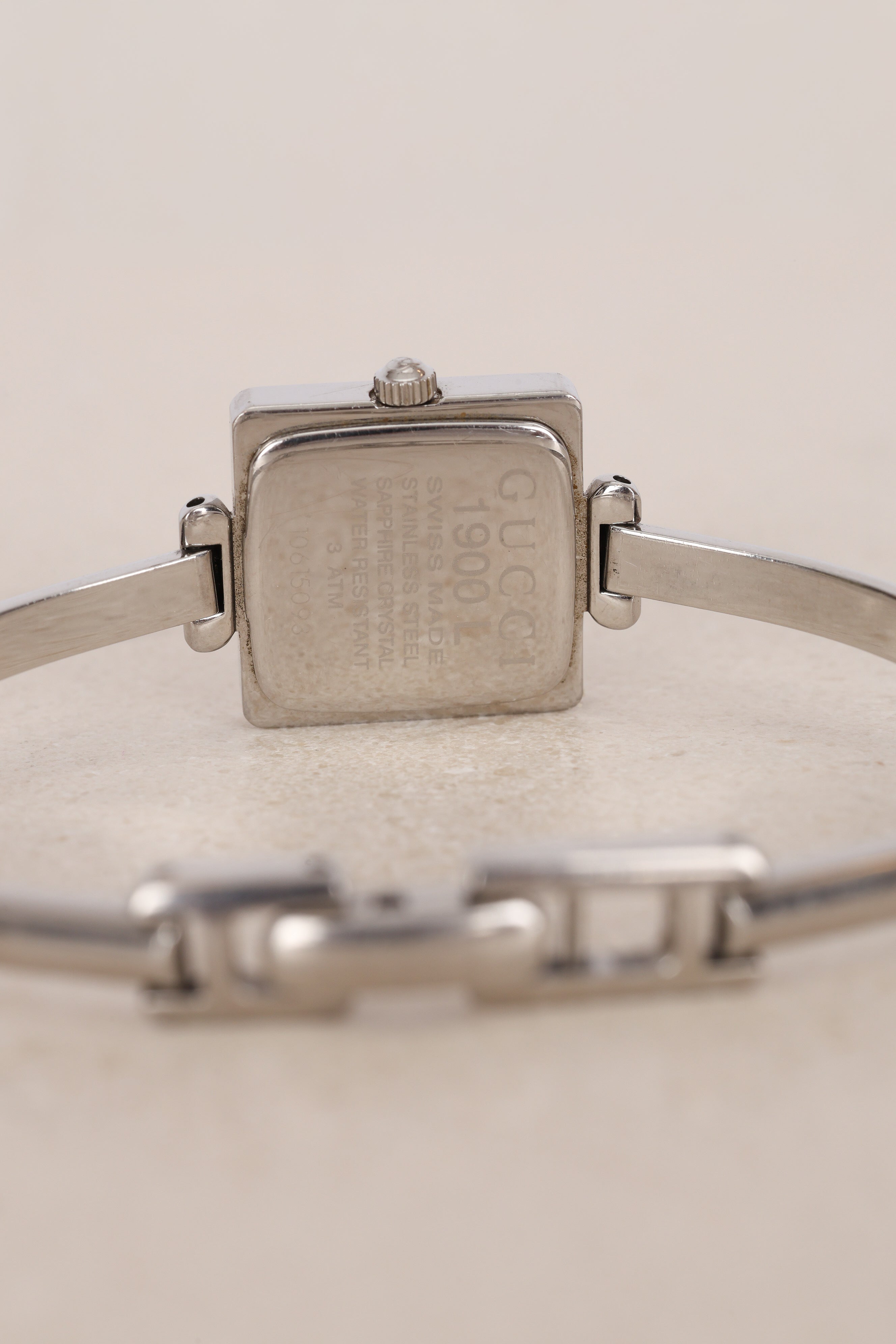 Gucci 1900L Square Stainless Steel Watch 19mm