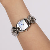 Gucci 121.5 Stainless Steel and Mother of Pearl Chain Watch 26mm