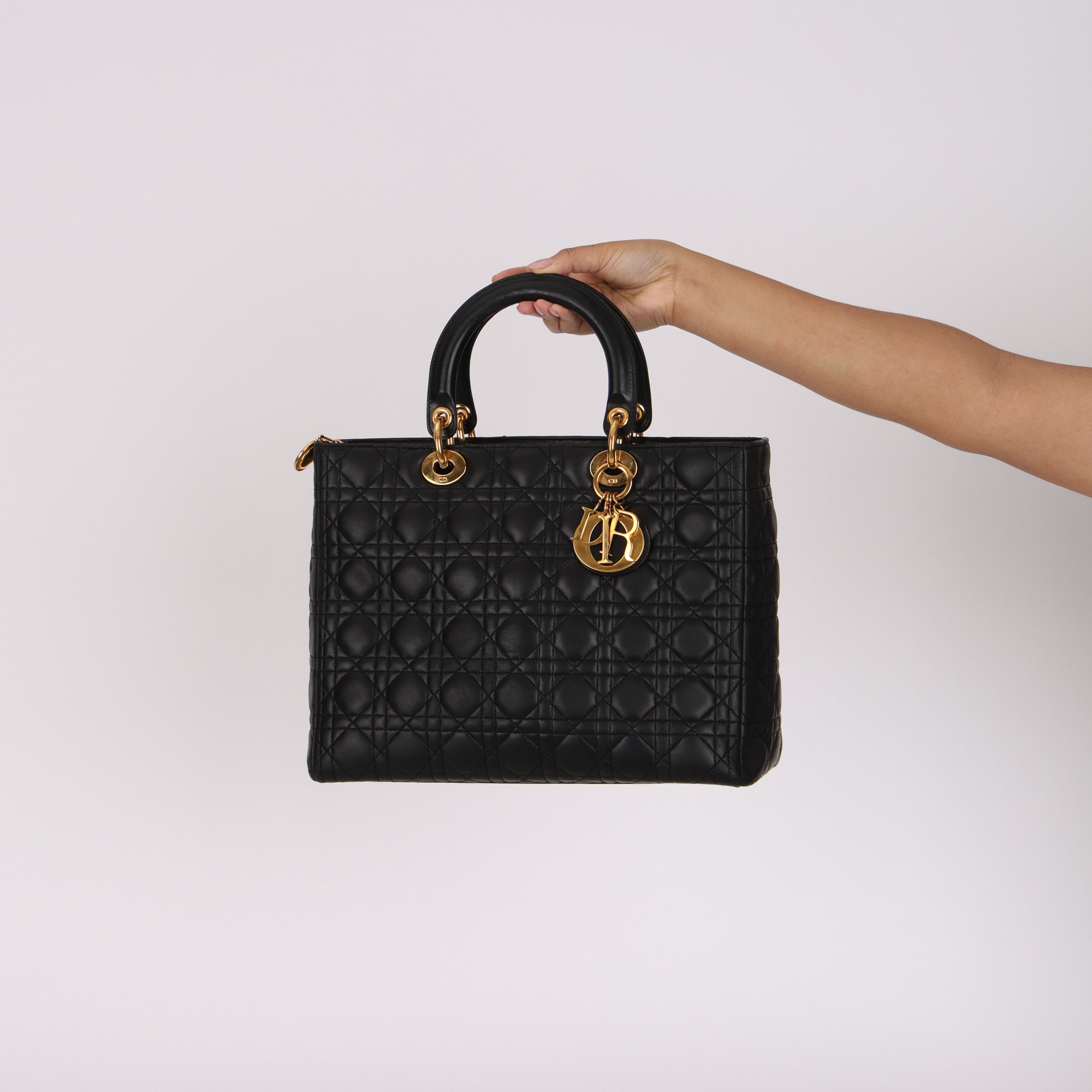 Dior Large Lady Black Lambskin