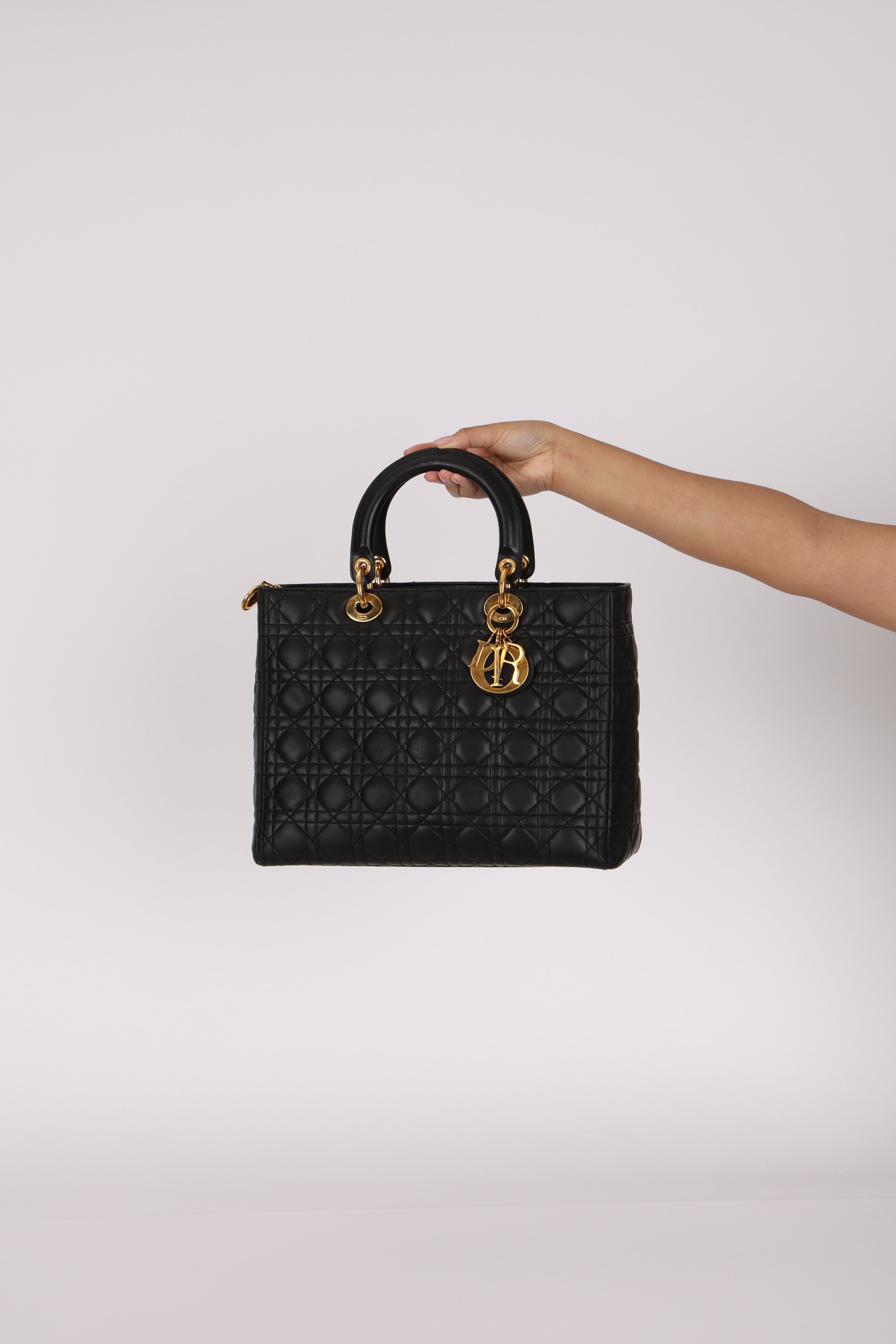 Dior Large Lady Black Lambskin