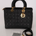 Dior Large Lady Black Lambskin