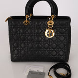Dior Large Lady Black Lambskin